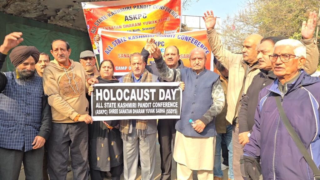 Kashmiri Pandits Hold Massive Protest in Jammu on 36th Exodus Day