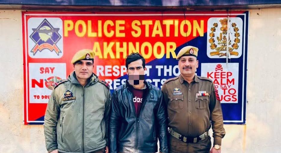 Jammu (Rural) Police Arrest Notorious Drug Peddler, Recover Chitta in Akhnoor