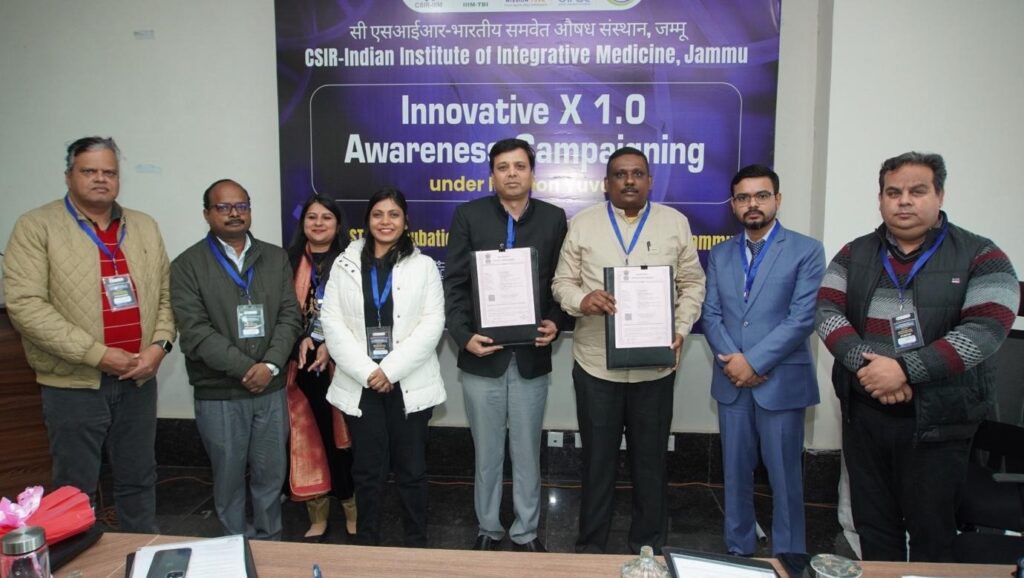 IIIM BioNEST, Biotech Park Kathua Hosts ‘ Innovative X 1.0’ Prog under Mission YUVA