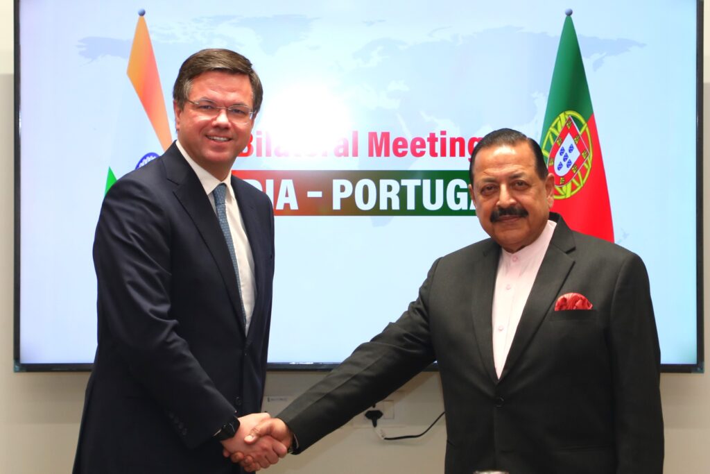Portugal Minister calls on Dr Jitendra, exchanges views on governance practices