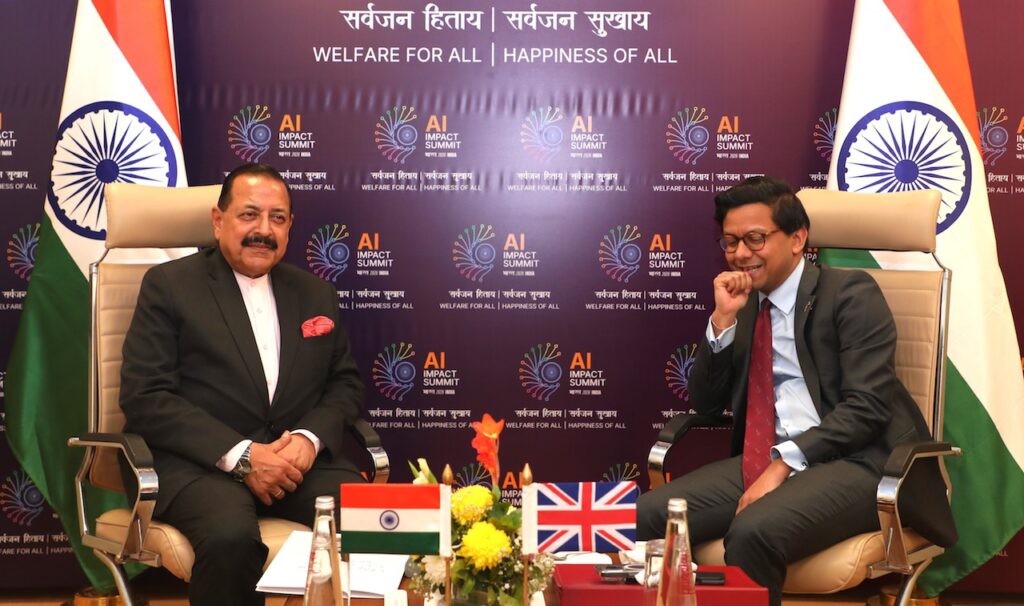 Dr Jitendra holds bilateral talks with UK Minister Kanishka Narayan