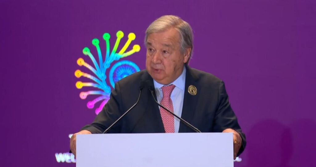“The future of AI cannot be decided by handful of countries or left to whims of few billionaires”: UN Secretary General Antonio Guterres