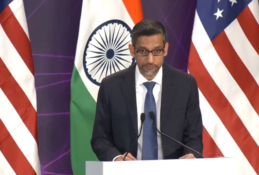 “Must work together to ensure AI benefit for everyone”: Sundar Pichai, says “US India partnership critical”