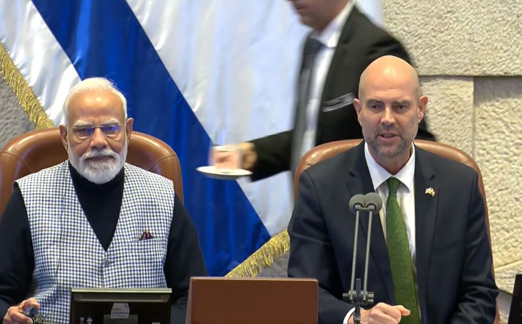 Prime Minister Narendra Modi receives standing ovation at Knesset, ‘Modi, Modi’ chants echo in Israeli Parliament