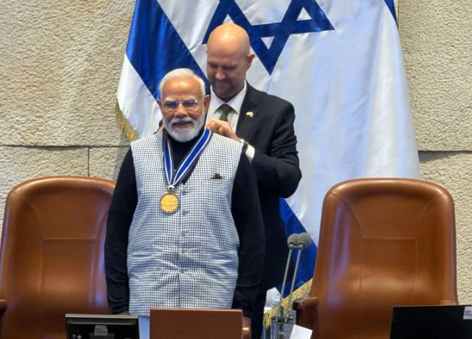 Israeli Parliament confers ‘Speaker of the Knesset Medal’ on PM Modi