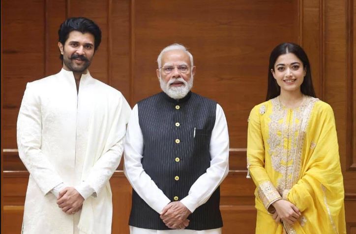 Rashmika Mandanna, Vijay Deverakonda met PM Modi ahead of their Udaipur wedding; designer Anamika Khanna shares unseen pics