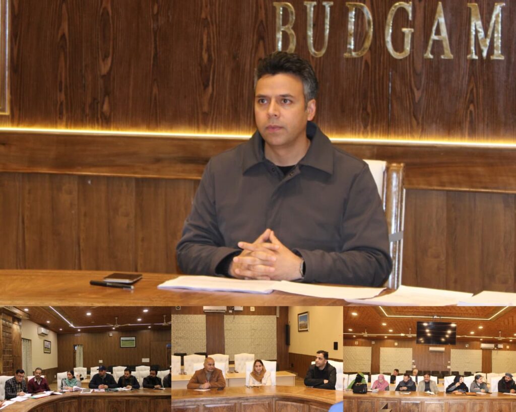 DC Budgam reviews “Jal Shakti Abhiyan: Catch the Rain–2025”, “Jal Sanchay Jan Bhagidari 2.0”