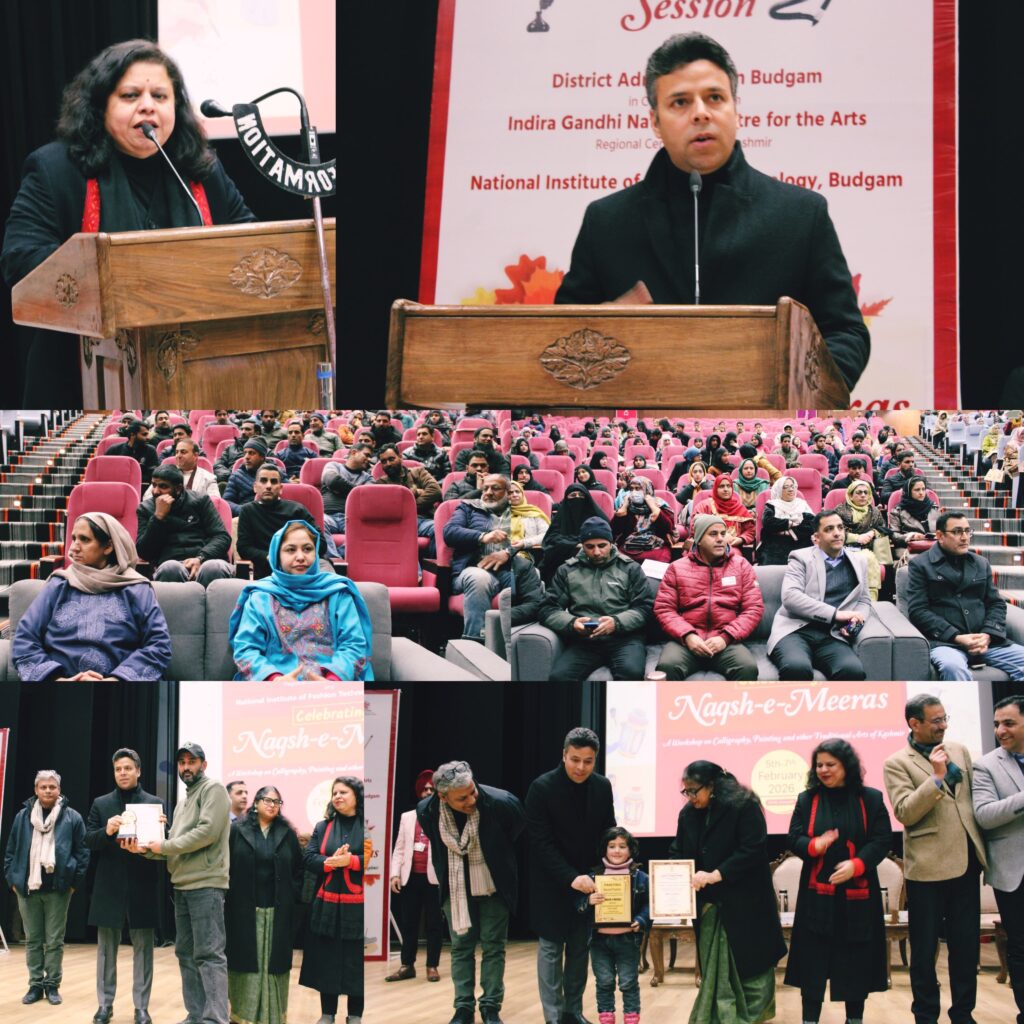 District Admin Budgam concludes Three-Day ‘Naqsh-e-Meeras’ Workshop with Cultural Grandeur at NIFT