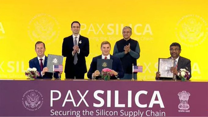 India formally joins Pax Silica Declaration on sidelines of Global AI Impact Summit