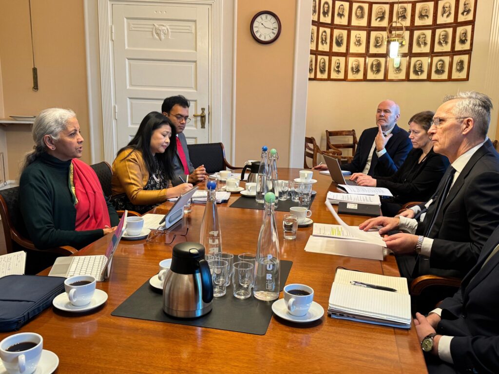 Finance Minister Nirmala Sitharaman meets Norway’s FM, both sides agree to leverage TEPA for Blue, Green economy and investment