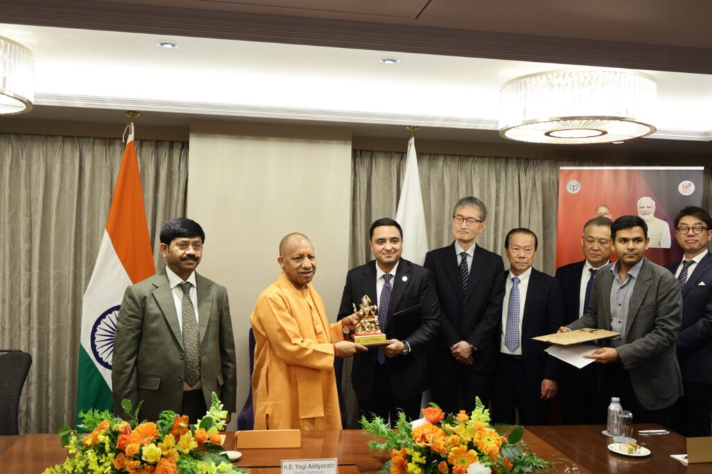 CM Yogi Adityanath meets leaders of Suzuki Motor, Minda Corporation in Tokyo