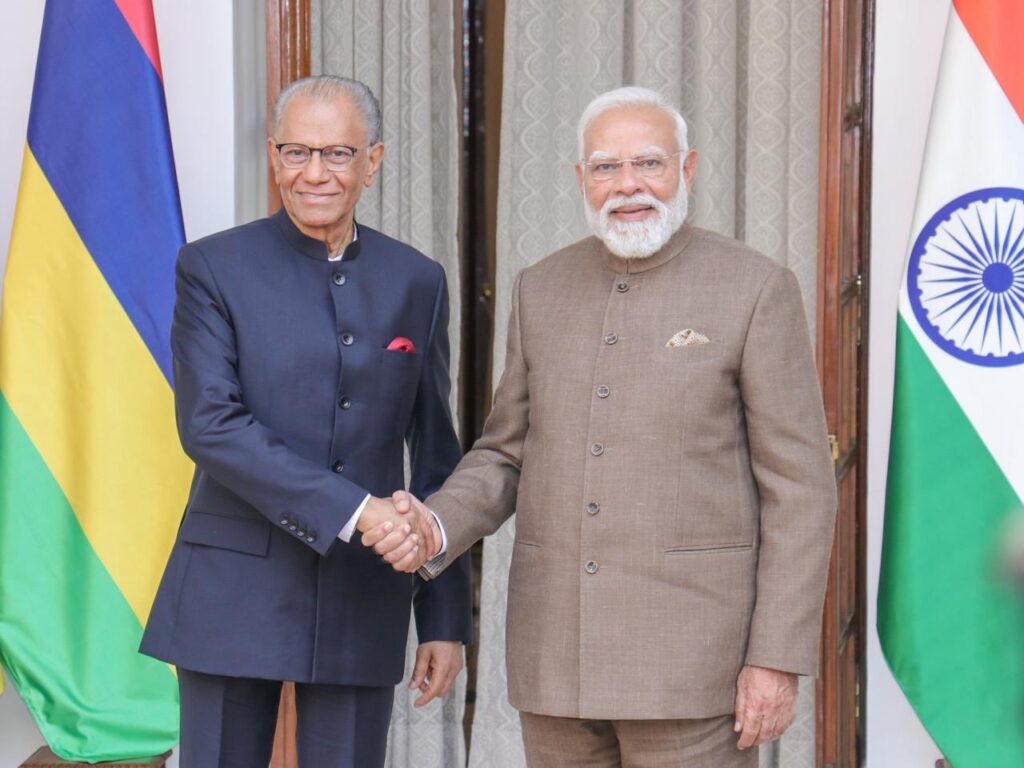 PM Narendra Modi holds bilateral meeting with Mauritius PM Navin Ramgoolam amid AI Summit