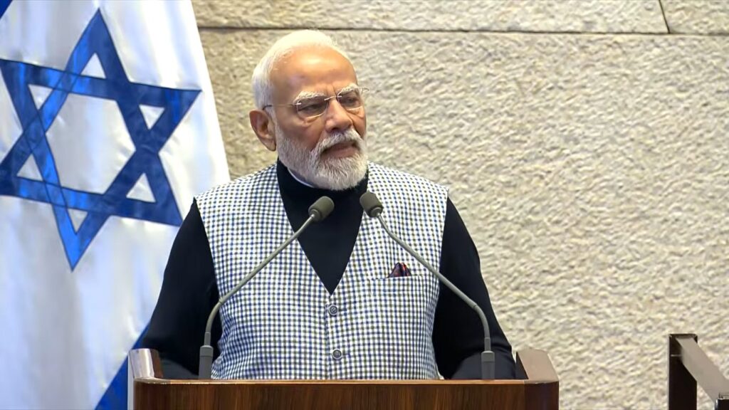“I was born on same day India formally recognised Israel, happy returning to land to which always felt drawn”: PM Modi in Knesset