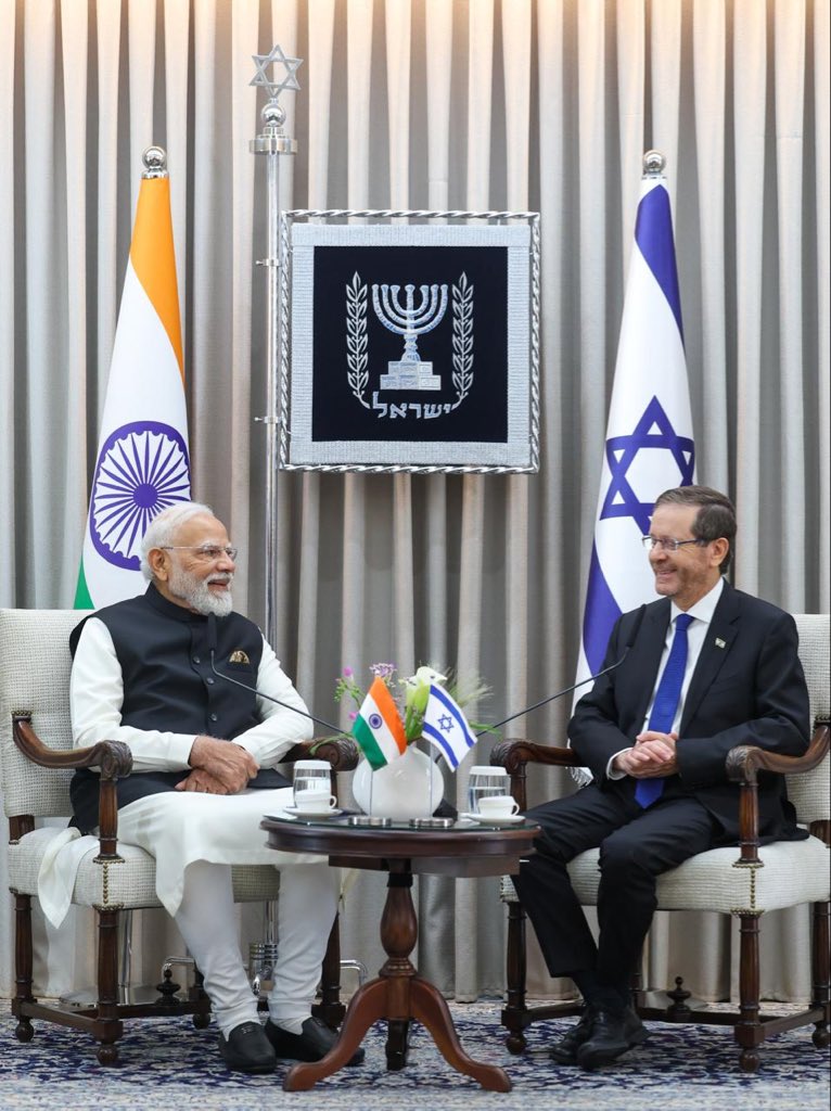 “India and Israel can be a powerful force for global good”: PM Modi meets Israeli President Herzog