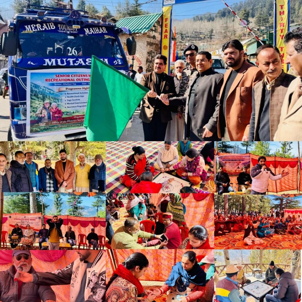 Social Welfare Department organises recreational-cum-outing programme for senior citizens at Khellani Top