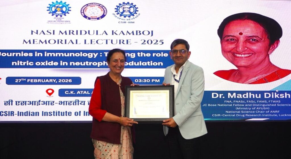 CSIR-IIIM Hosts NASI Dr. Mridula Kamboj Memorial Lecture 2025