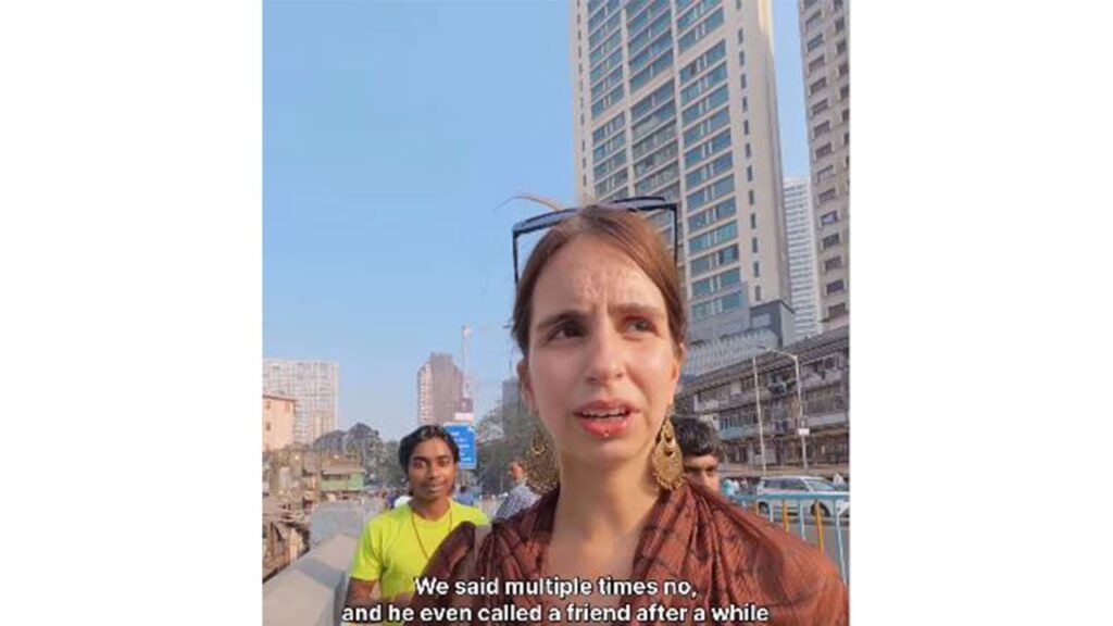 A foreign woman traveller alleges harassment in Mumbai, shares video on social media