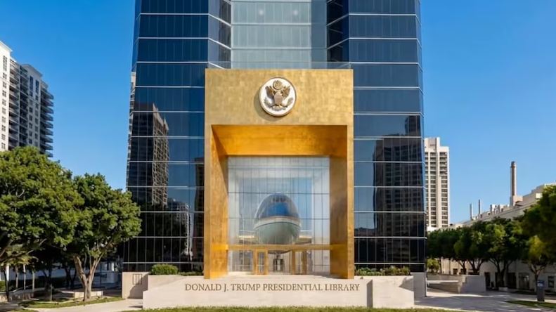 Eric Trump unveils first look of “Donald J Trump Presidential Library” in Miami