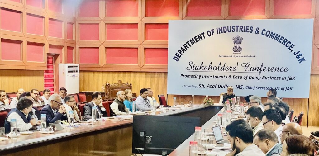 Rahul Sahai Presents Industry Proposals at J&K Ease of Doing Business Meet