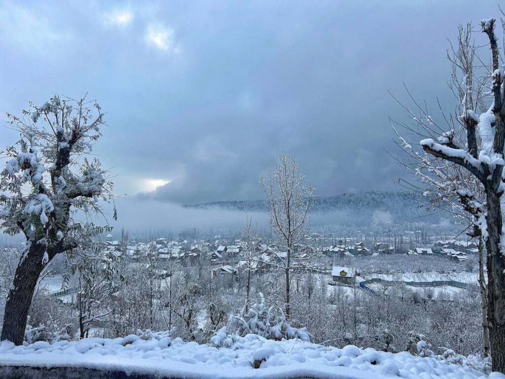 Fresh Snowfall in Higher Reaches, Rain Brings Temperature Dip Across Kashmir