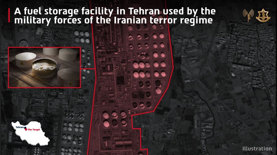 IDF striking IRGC fuel hubs in Tehran to cripple Iranian military infrastructure