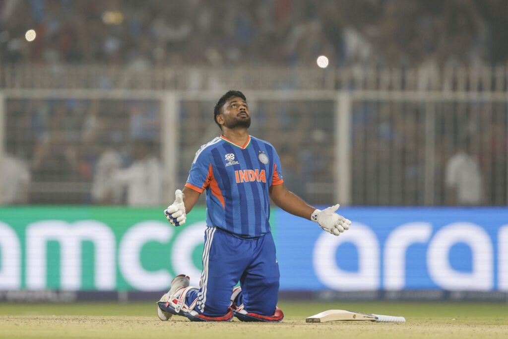 Samson’s 97* Powers India to Five-Wicket Win Over West Indies, Sets Up Semi-Final Clash with England