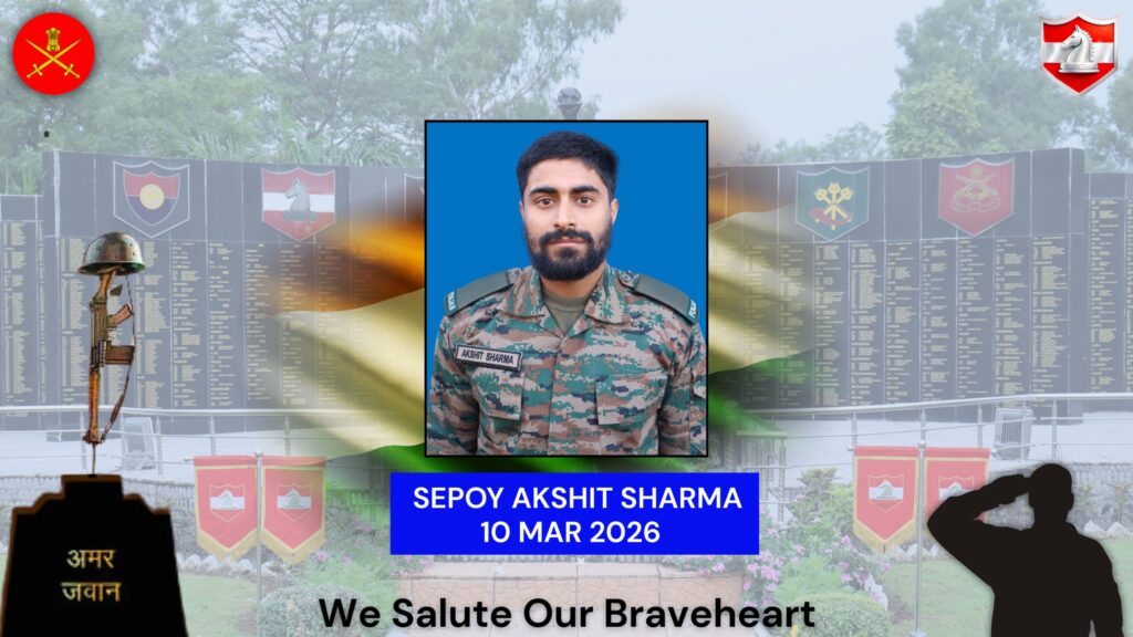 Army Pays Tribute to Sepoy Akshit Sharma After Training Exercise Tragedy