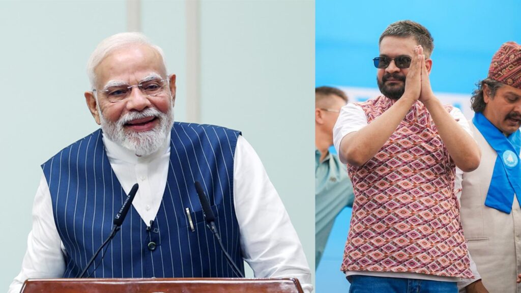 Prime Minister Narendra Modi congratulates Balendra Shah on being sworn-in as 47th Prime Minister of Nepal