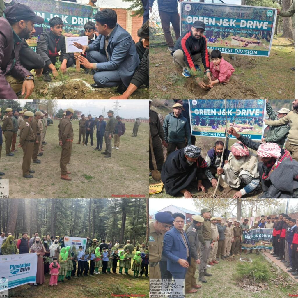 Shopian Forest Division promotes Green Future with major plantation, distribution drives in district