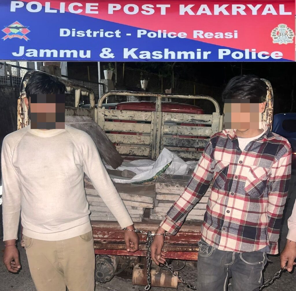 Reasi Police Solve Theft Case, Two Accused Arrested; Stolen Property Recovered