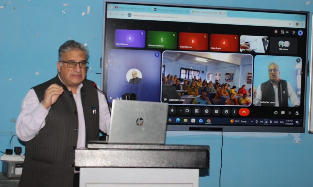 Cluster University of Jammu Holds Workshop on Guidelines for Fourth-Year UG Research Programme