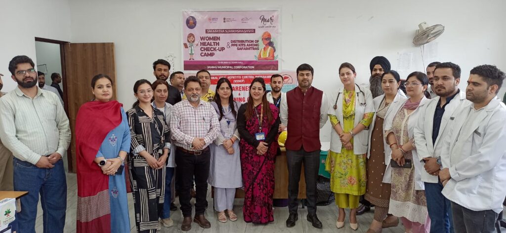 JMC Holds SafaiMitra Suraksha Camp for Women Sanitation Workers Under ‘Naari Leads Swachhata’