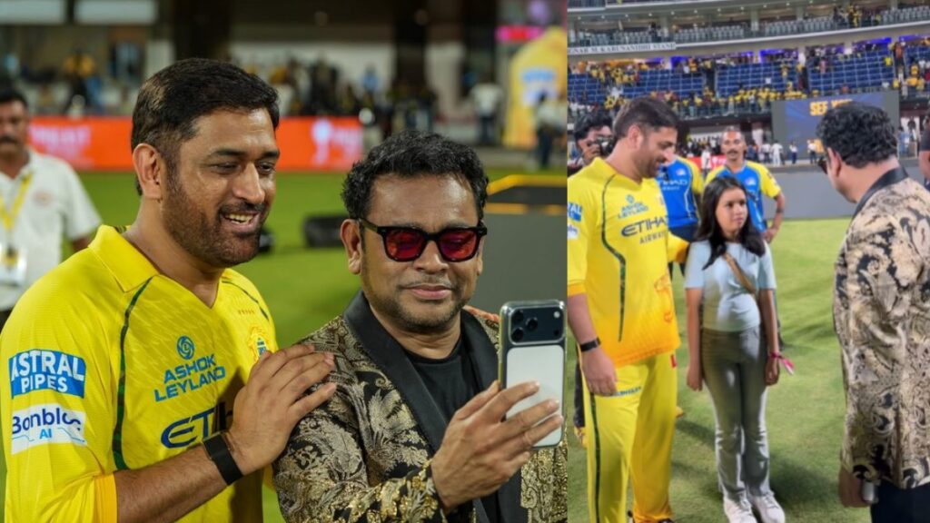 AR Rahman, MS Dhoni share a moment at CSK’s ROAR 2026, fans thrilled