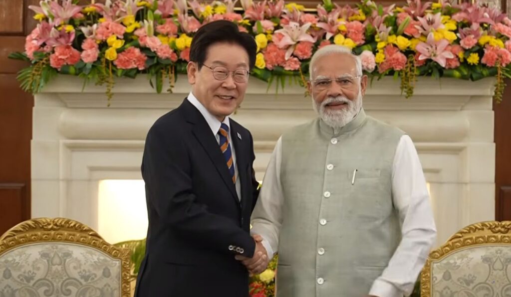 PM Modi holds bilateral meeting with South Korean President Lee at Hyderabad House