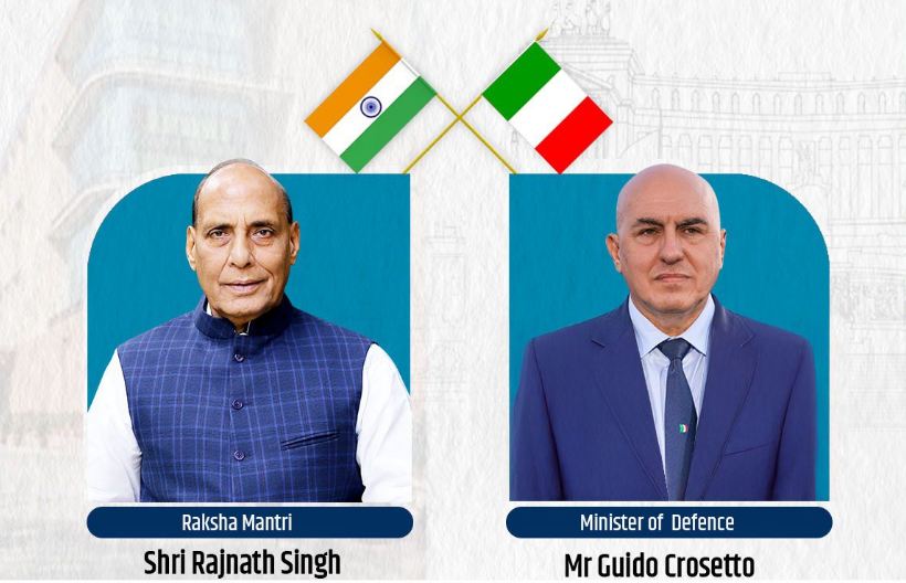 Defence Minister Rajnath Singh to hold bilateral talks with Italian counterpart Guido Crosetto today