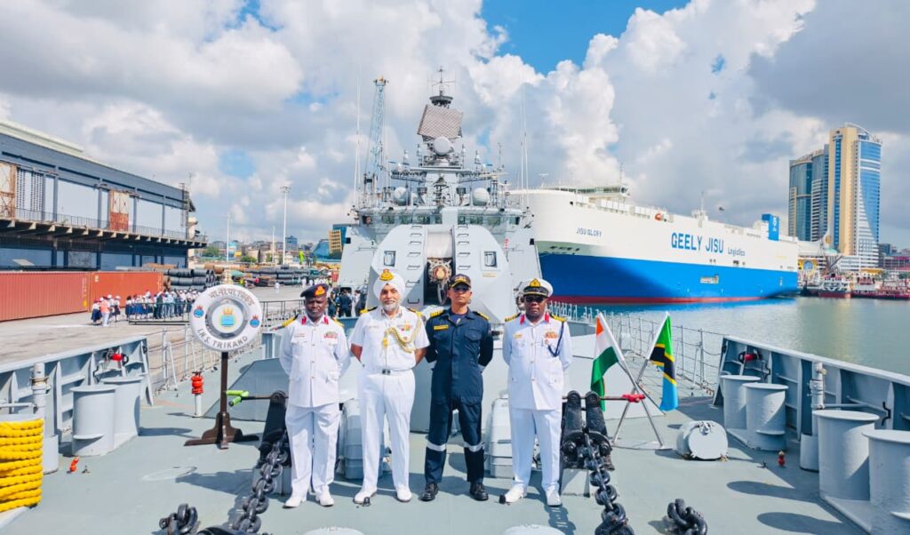 Indian Naval Ship Trikand calls at Dar-es-Salaam, Tanzania
