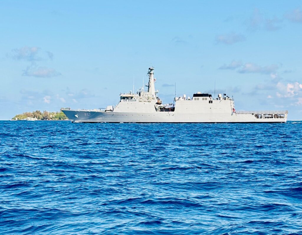 IOS Sagar makes first port call of overseas deployment at Maldives