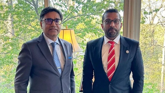 Foreign Secretary Vikram Misri meets FBI director Kash Patel