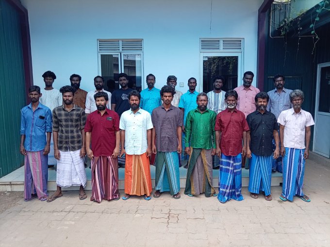 19 fishermen released from Sri Lankan prison return to Chennai