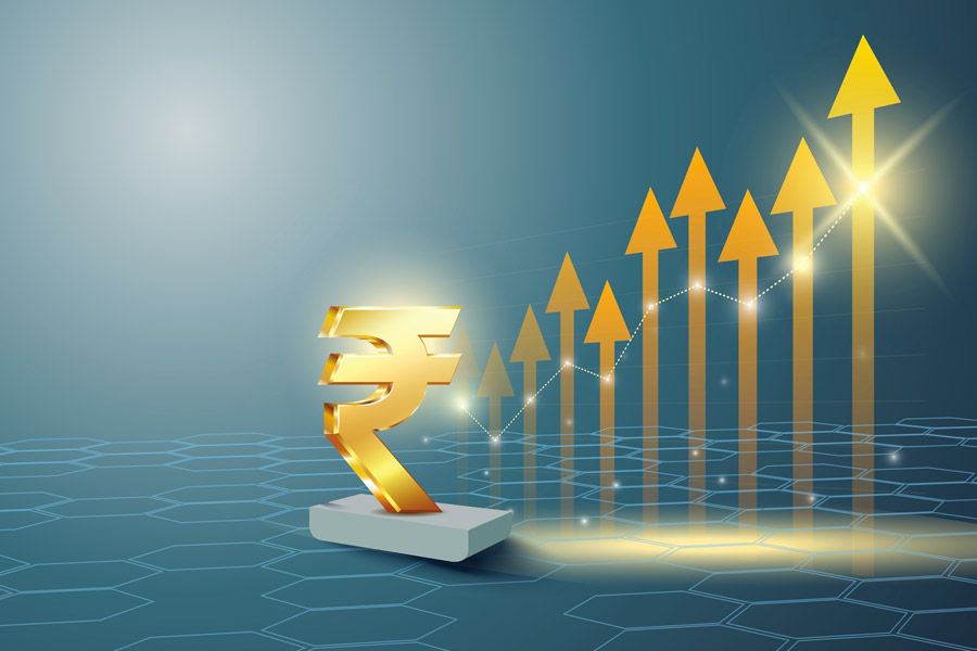 Rupee rises 63 paise to close at 95.73 against US dollar