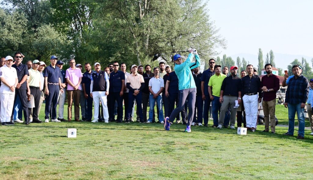 CM Omar Abdullah Tees Off India Golf Carnival 2026 at Srinagar’s Royal Springs Golf Course