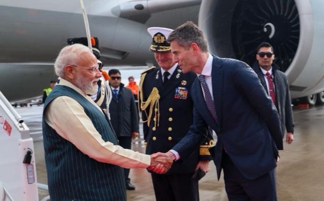 Prime Minister Narendra Modi lands in Amsterdam for second leg of five-nation tour, to meet Dutch Prime Minister Robb Jetten