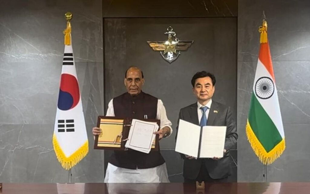India-South Korea seal strategic defence MoU on cybersecurity, information sharing, during Defence Minister Rajnath Singh’s Seoul visit
