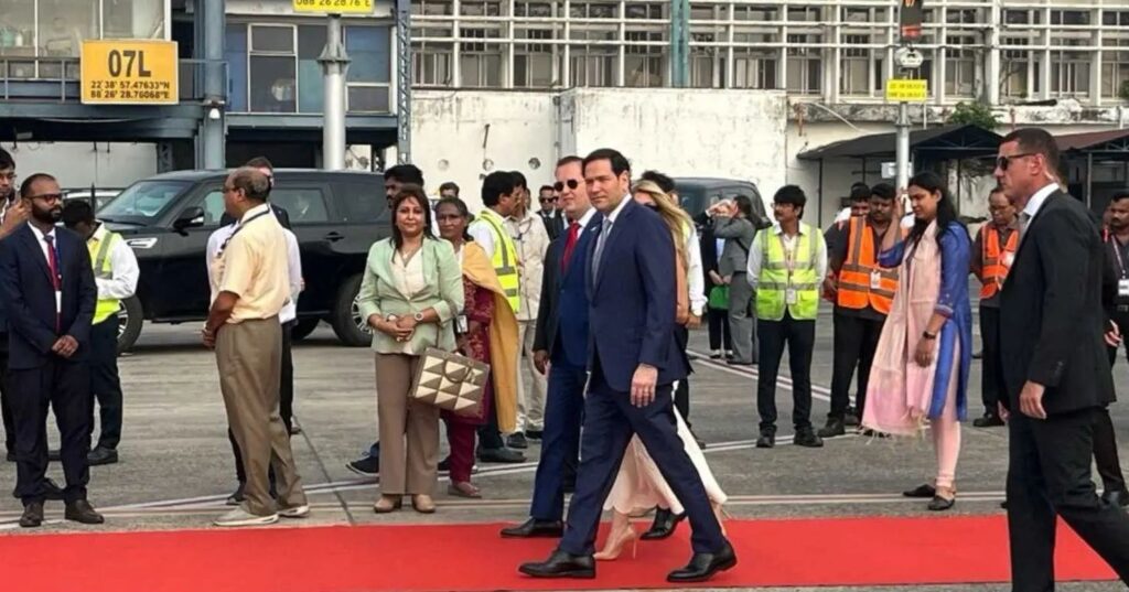 US Secretary of State Marco Rubio arrives in Kolkata as part of his 4-day visit to India