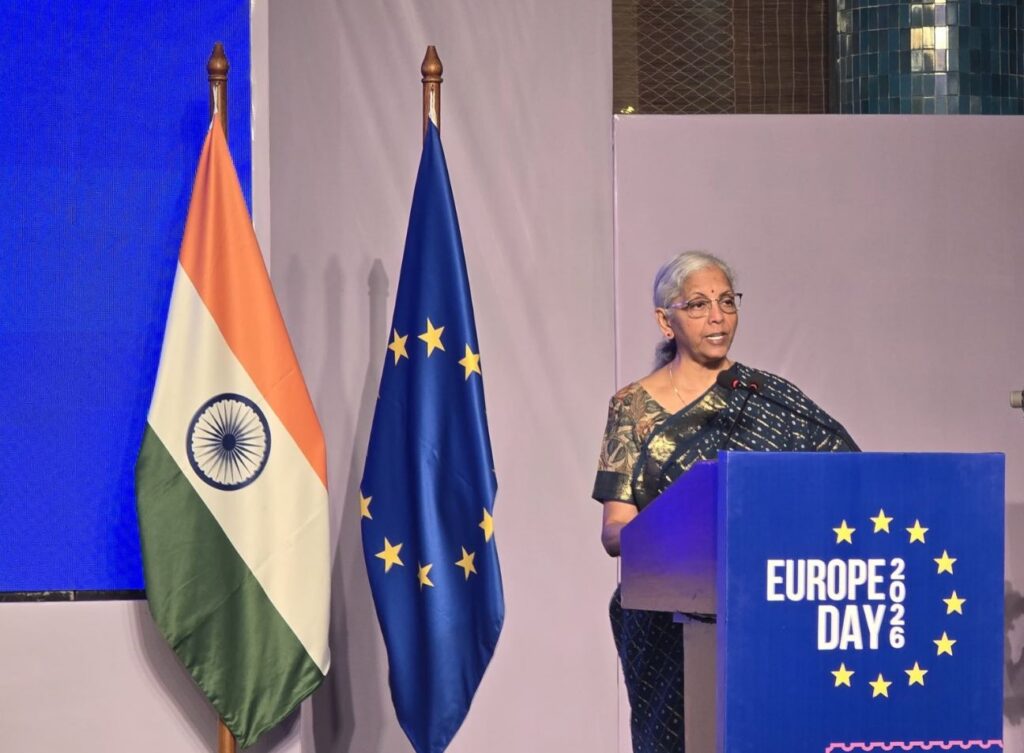 India-EU strategic partnership gained decisive new momentum, says Finance Minister Nirmala Sitharaman at Europe Day 2026