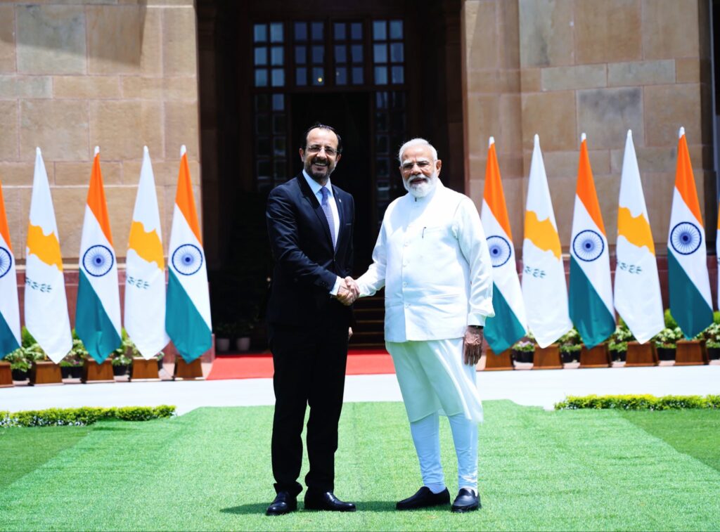 Prime Minister Narendra Modi meets Cyprus President Nikos Christodoulides in Delhi; Discussion on expanding bilateral cooperation on agenda