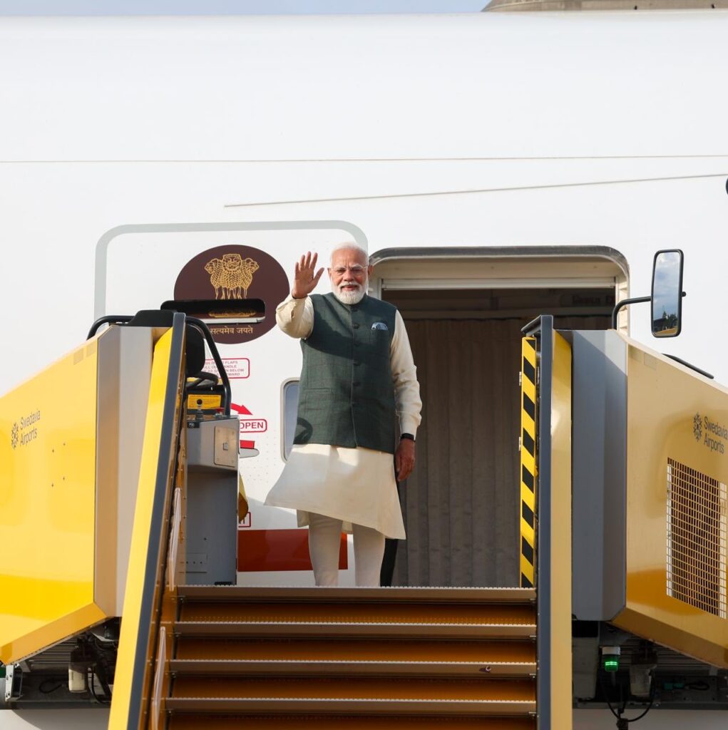 Prime Minister Narendra Modi completes Sweden visit, says “outcomes add new momentum to relations”, heads to Norway
