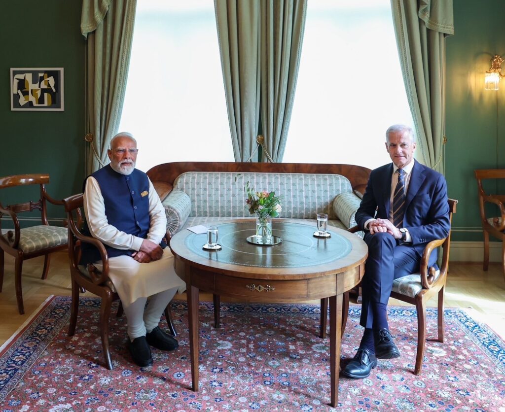 “Green strategic partnership will strengthen cooperation”: PM Modi after talks with Norway’s PM Jonas Gahr Støre