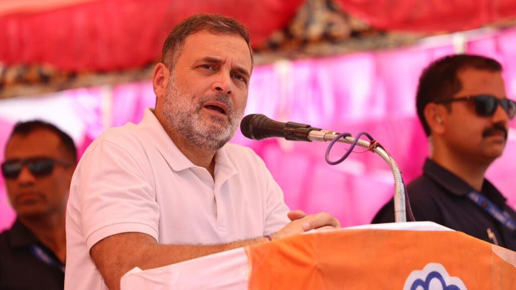 Claims of being vishwaguru but can’t conduct single exam: Rahul Gandhi’s dig at PM Modi
