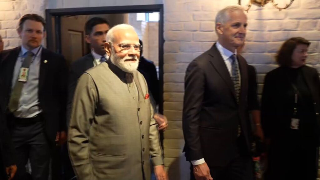 PM Narendra Modi visits Akershus Castle in Oslo along with Norwegian PM Jonas Gahr Støre